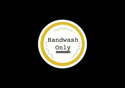 Hand Wash Only Stickers